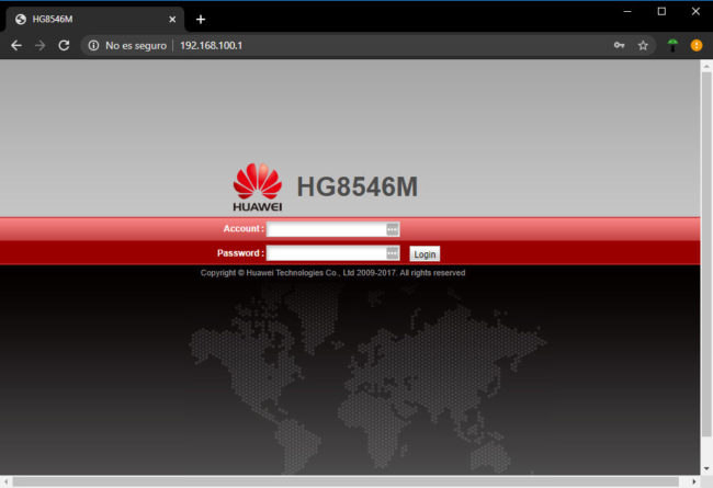 acceder a router huawei