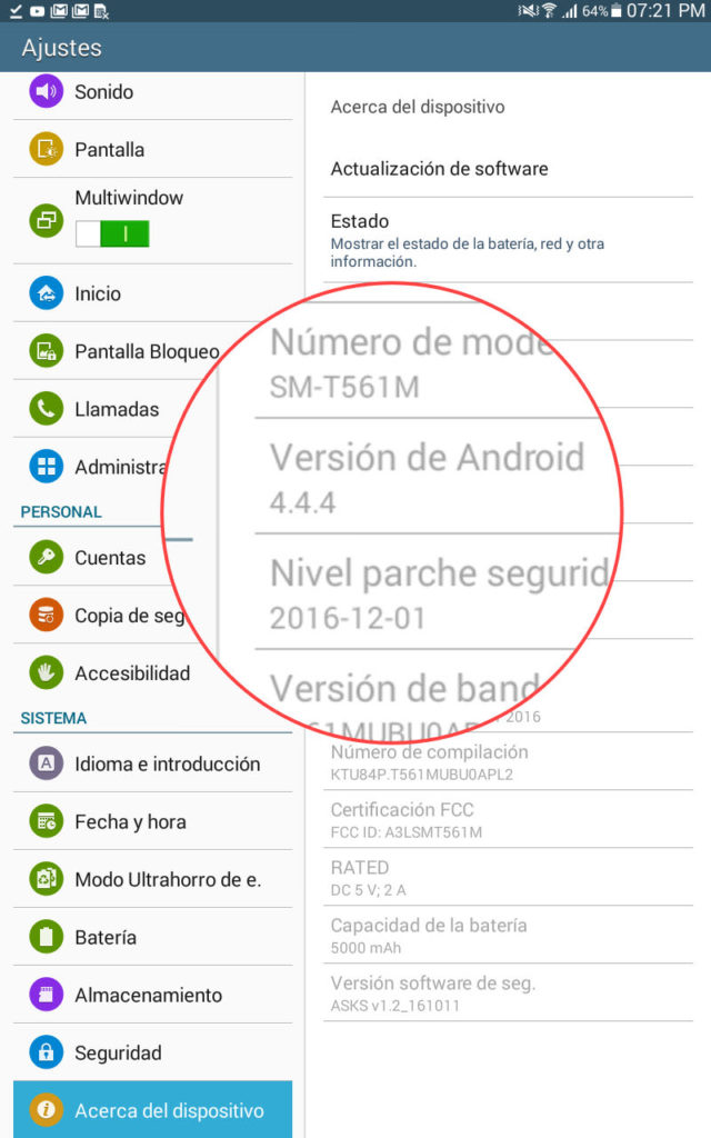 The Android 4.4.4 system of the Samsung Galaxy Tab E does not allow to continue using Zoom, because the latest version of this app (5.0) requires Android 5.0 system