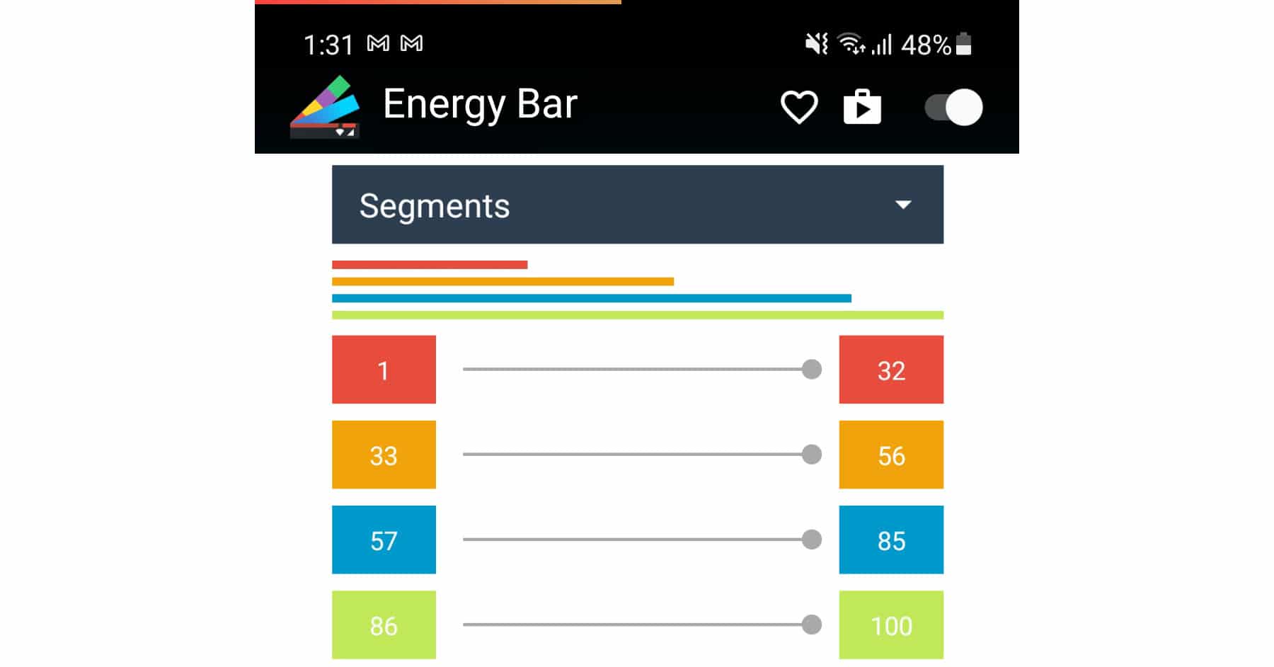 APPS para mostrar con colores cuánto queda de batería (ej. 90% verde, 10% rojo)