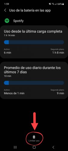 limit battery use samsung galaxy android 11