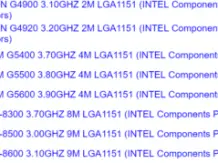 The price and debut date of further Intel processors has been revealed