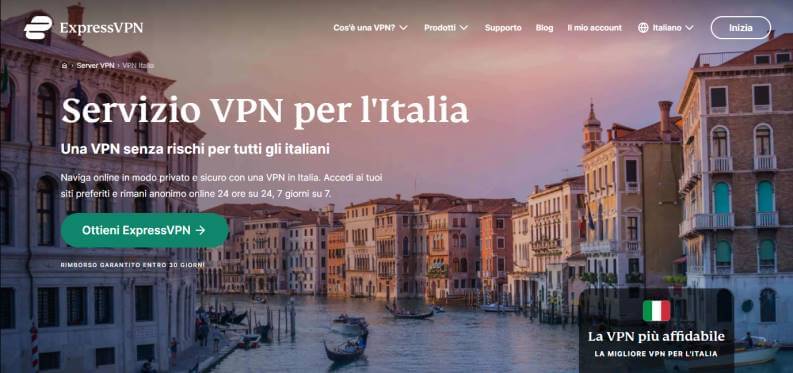Express VPN Italian Channels