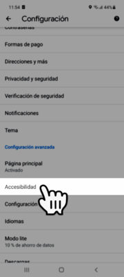 accessibility google chrome android