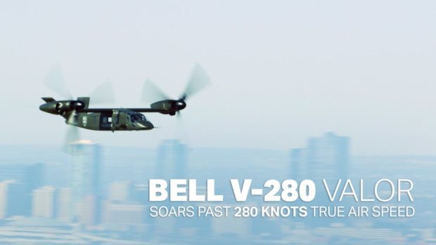 The Tiltrotor Bell V-280 Valor owes its name to the speed it has achieved