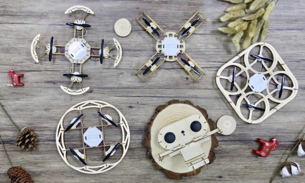 Create your own drone and controller with the Aerowood kit