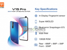 Vivo V15 Pro, cena Vivo V15 Pro, specyfikacja Vivo V15 Pro, parametry Vivo V15 Pro, aparat Vivo V15 Pro