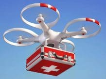 Drones with defibrillators after practical tests.  The results are promising