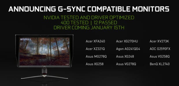 Nvidia will activate G-Sync technology on AMD's FreeSync modules