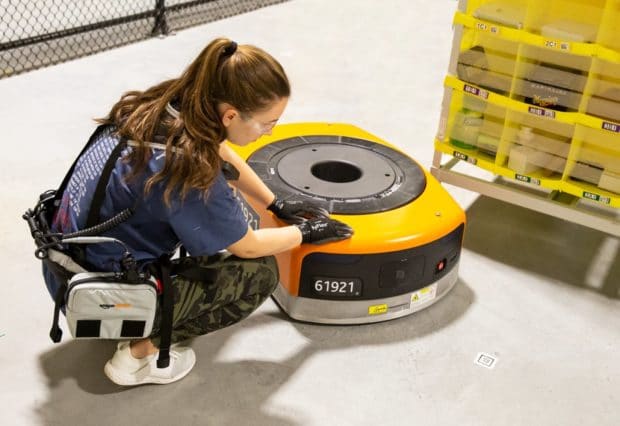 Special vests protect Amazon employees from robots