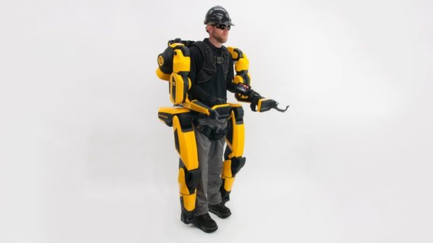 The Guardian XO Max exoskeleton increases the operator's strength twenty times