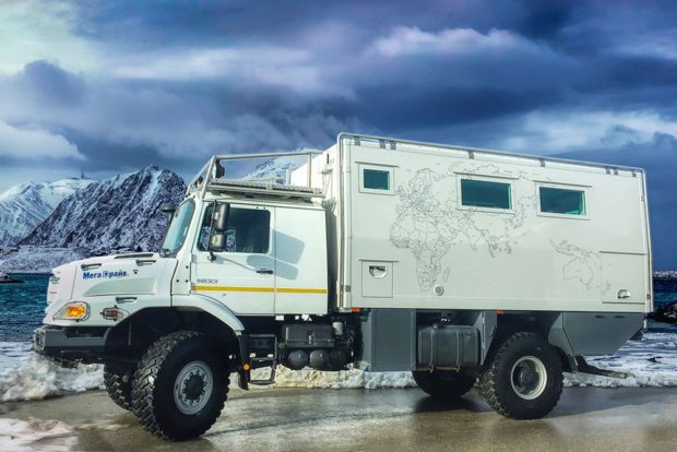 The Pure 5000 Zetros motorhome handles off-road in a luxurious style