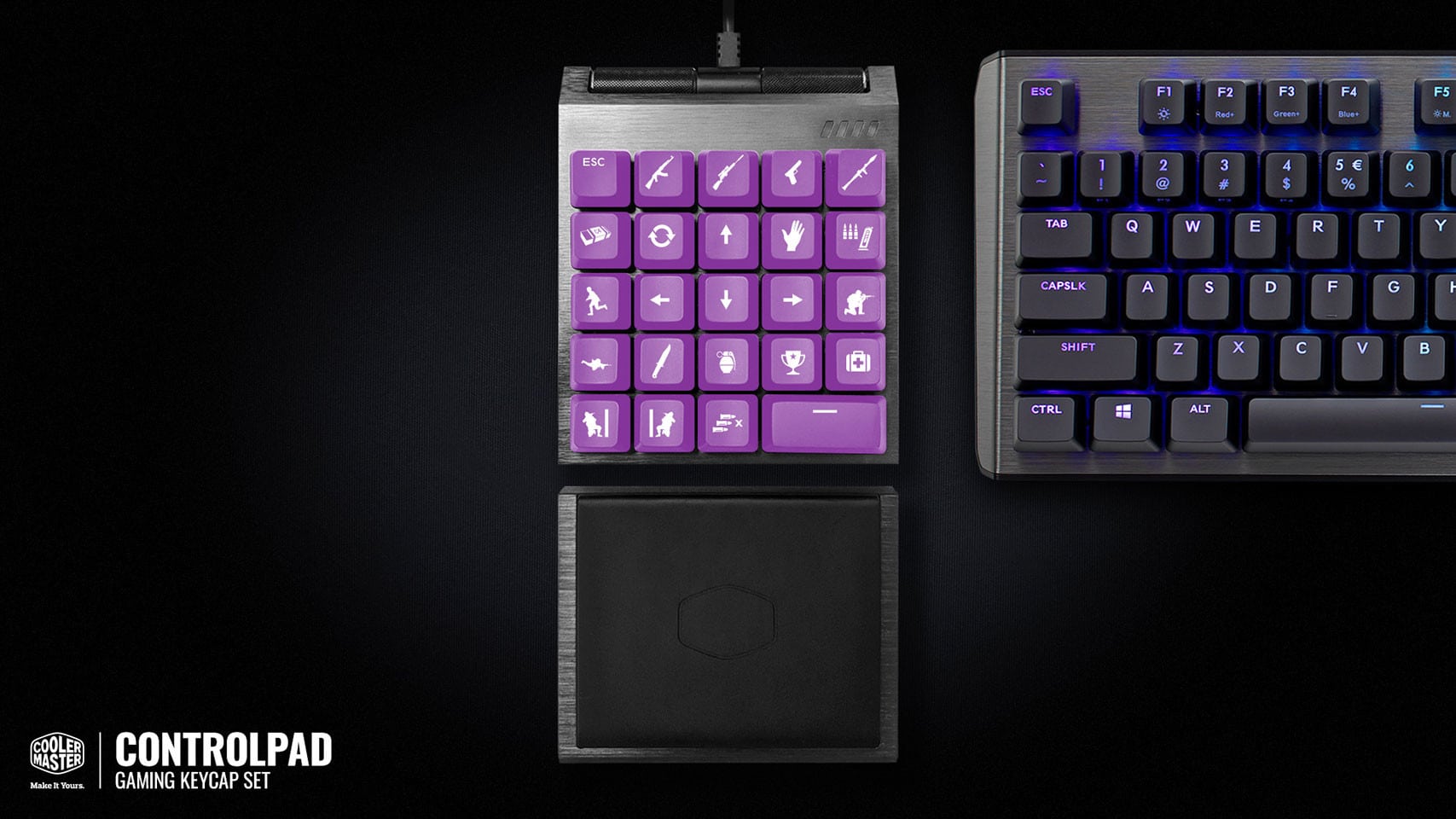 The revolutionary Controlpad combines the keyboard with the pad