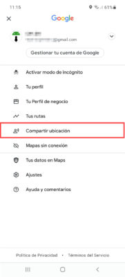 share current location at all times google maps 2