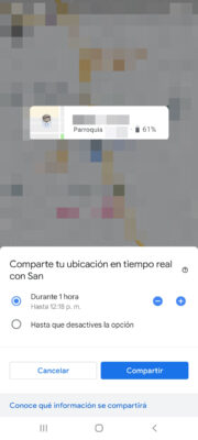 share current location at all times google maps 3