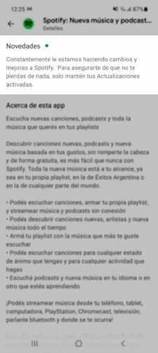 Spotify application update news
