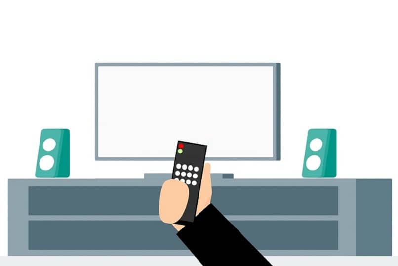 smart tv animation with remote control