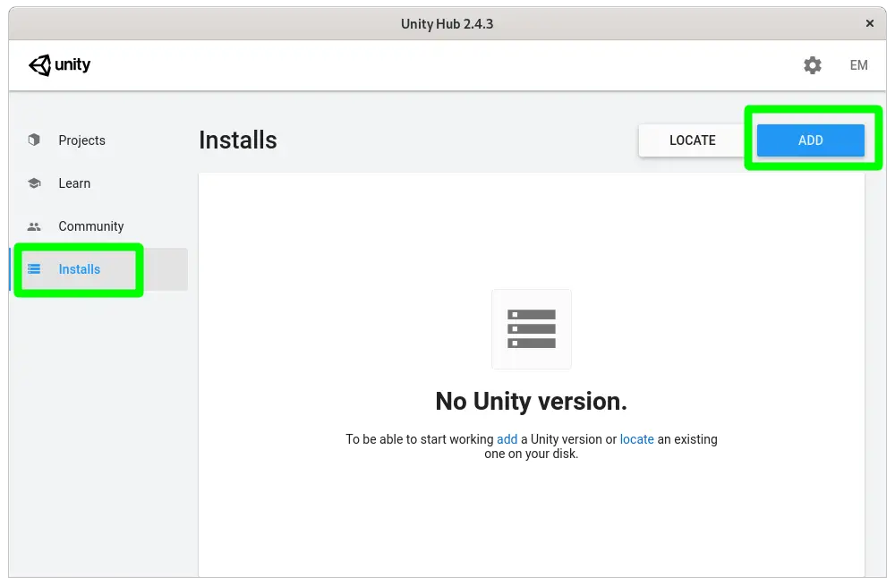 Installing the Unity editor on Linux