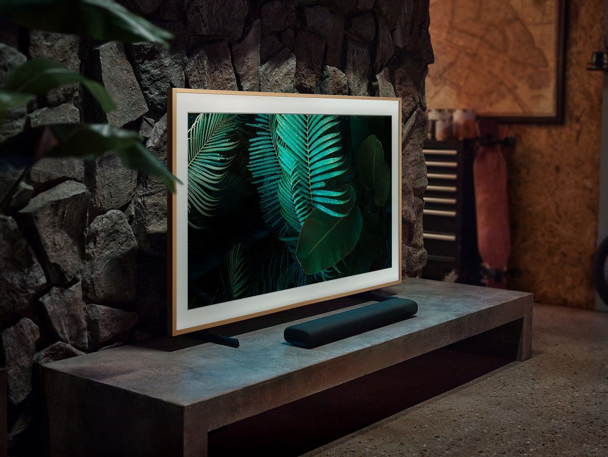 The Frame 2021 TV and soundbar at a promotional price