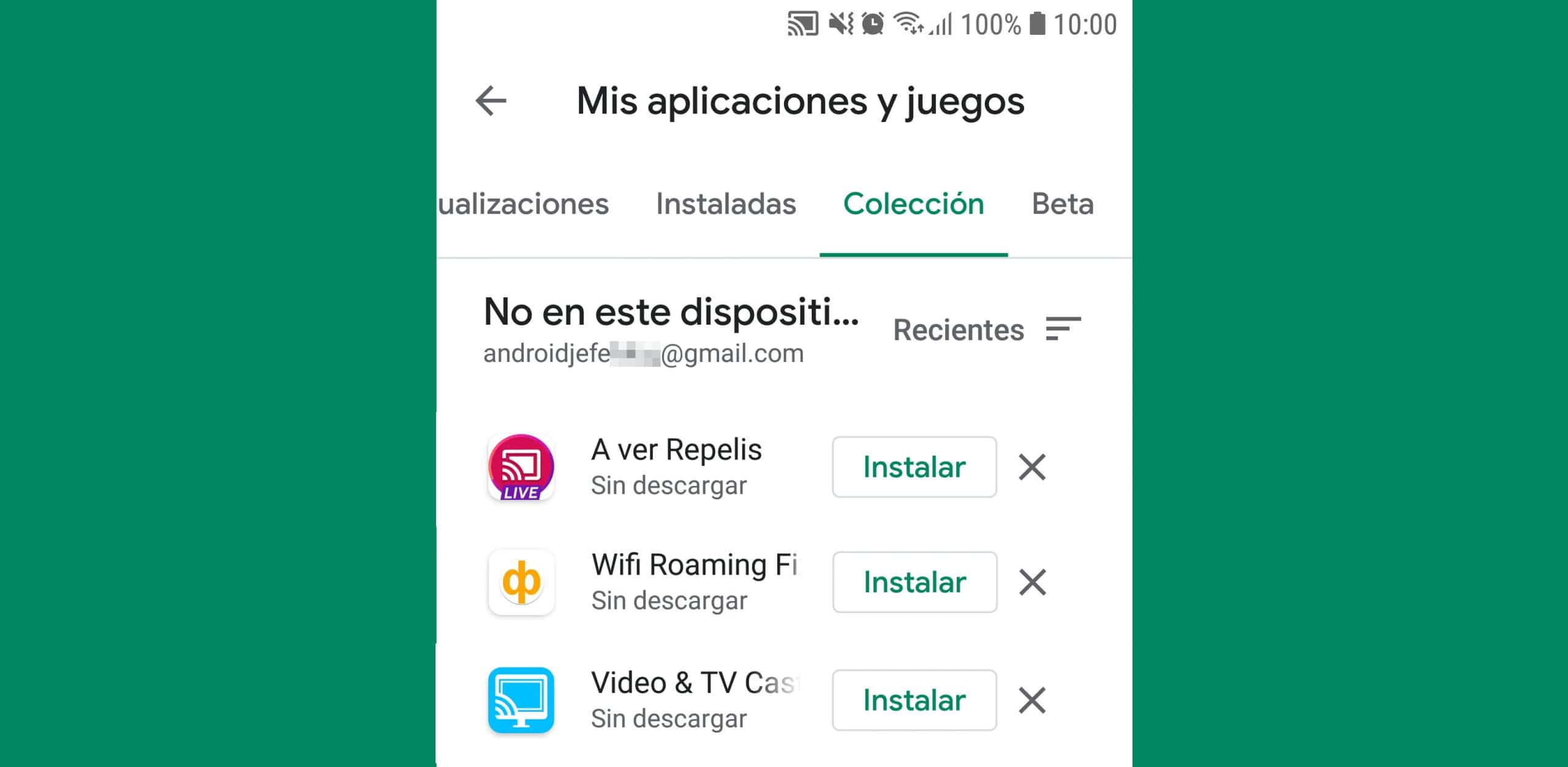 Cómo eliminar el historial de aplicaciones instaladas de Google Play