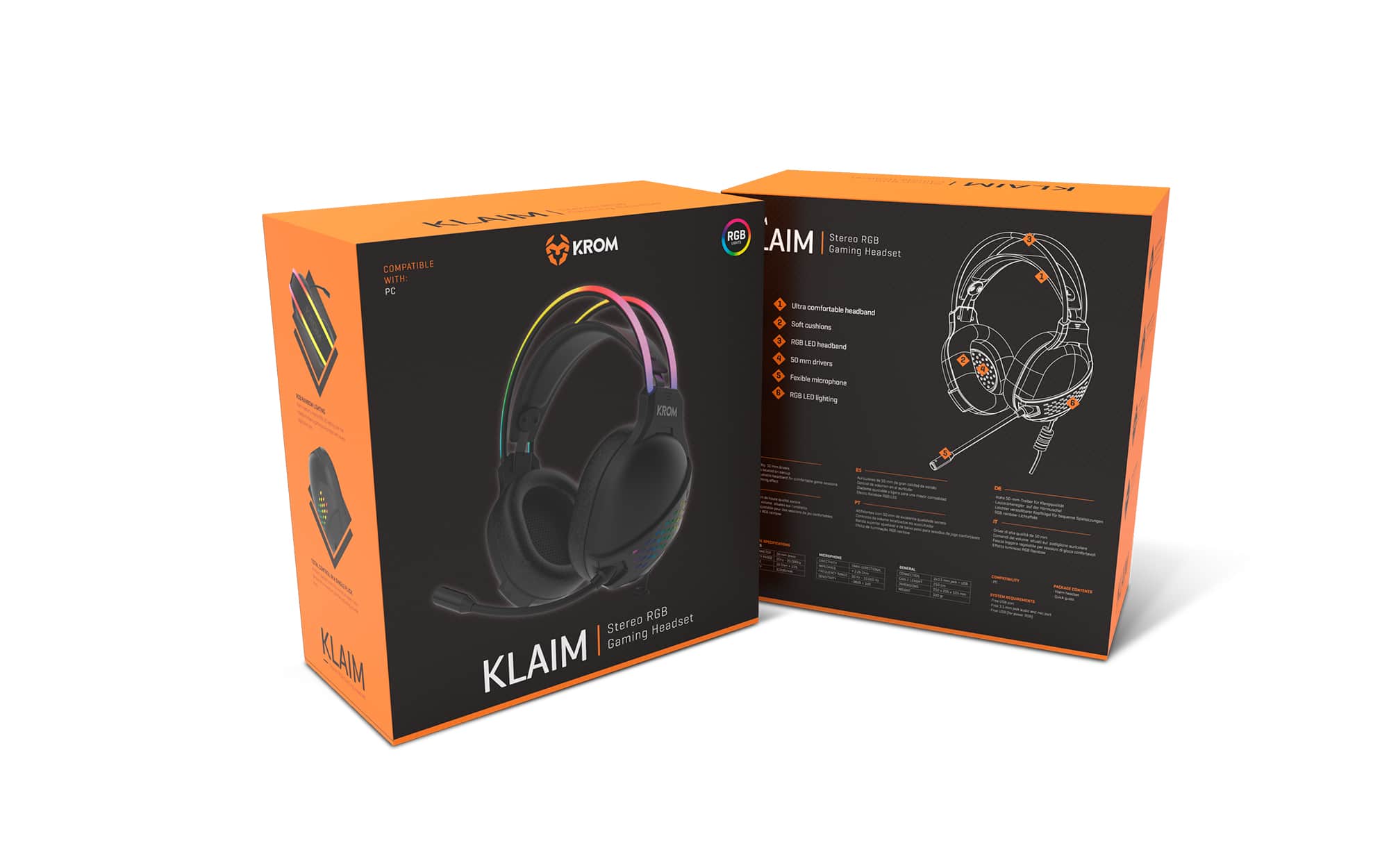 Freak out with the new Krom Klaim gaming headphones -