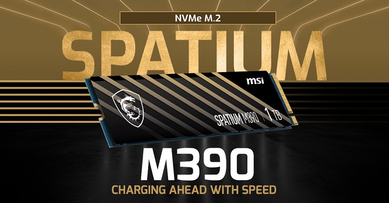 Spatium M390 is MSI's new NVMe SSD -