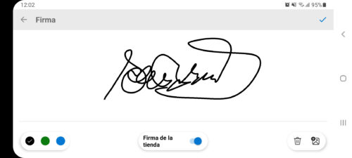 add signature office android