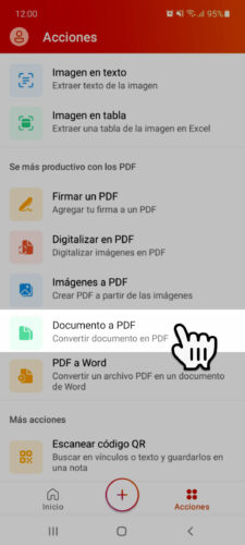 convert document to pdf including word to pdf in office for android