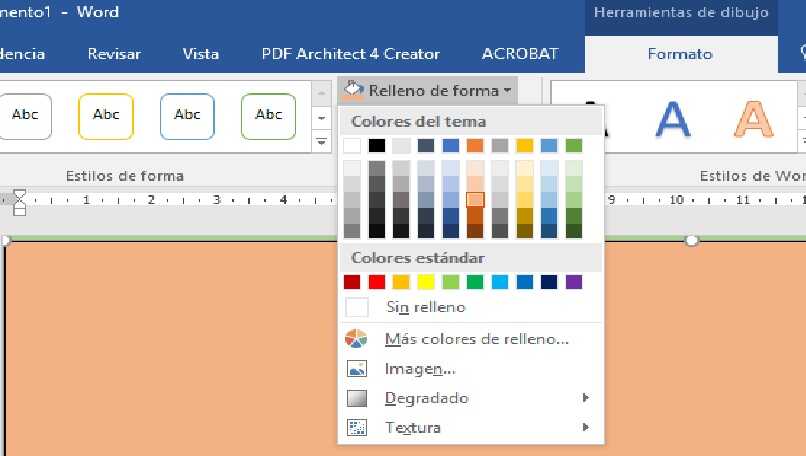 choosing background color for word page