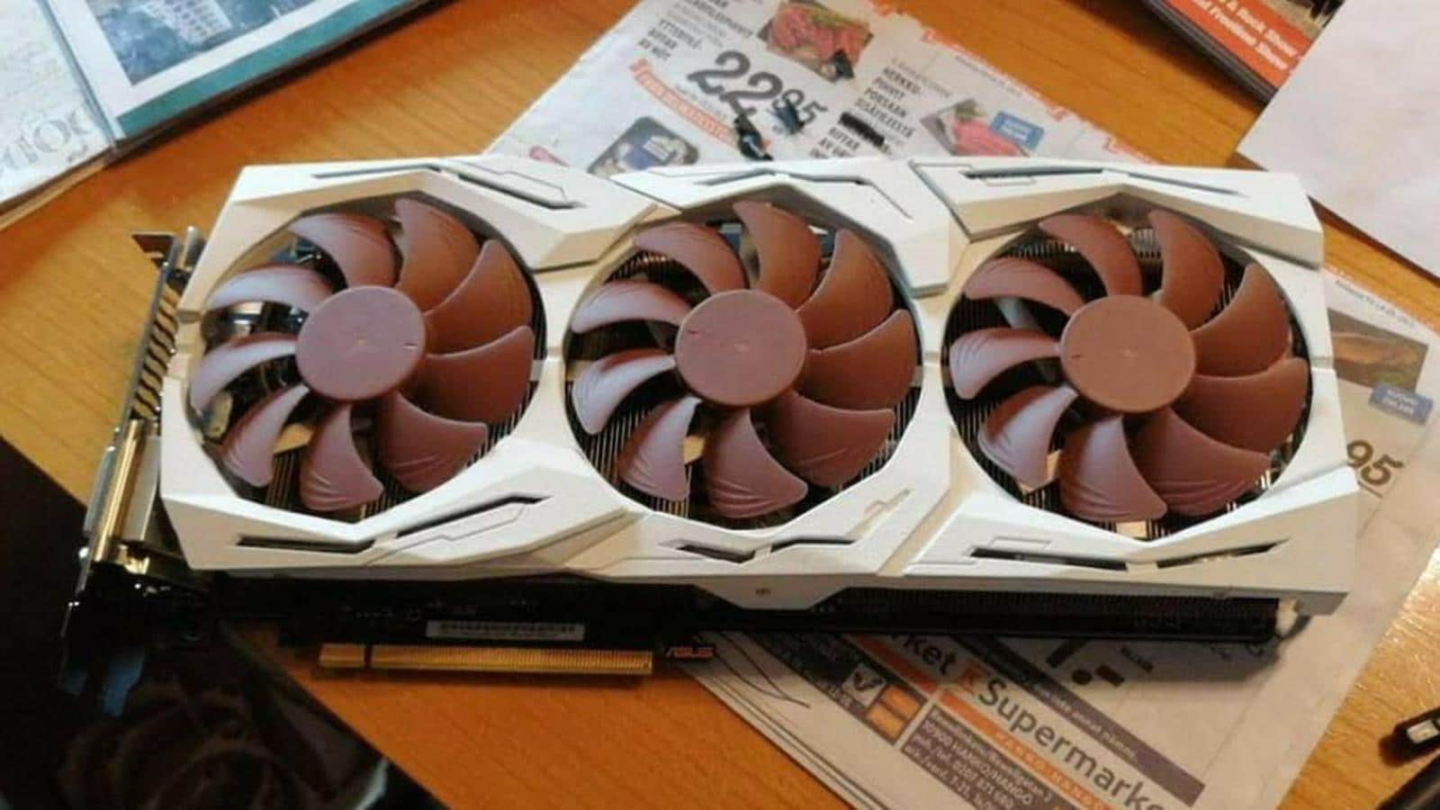 Graphics card with Noctua cooling!  Take a look at the unique RTX 3070 from ASUS