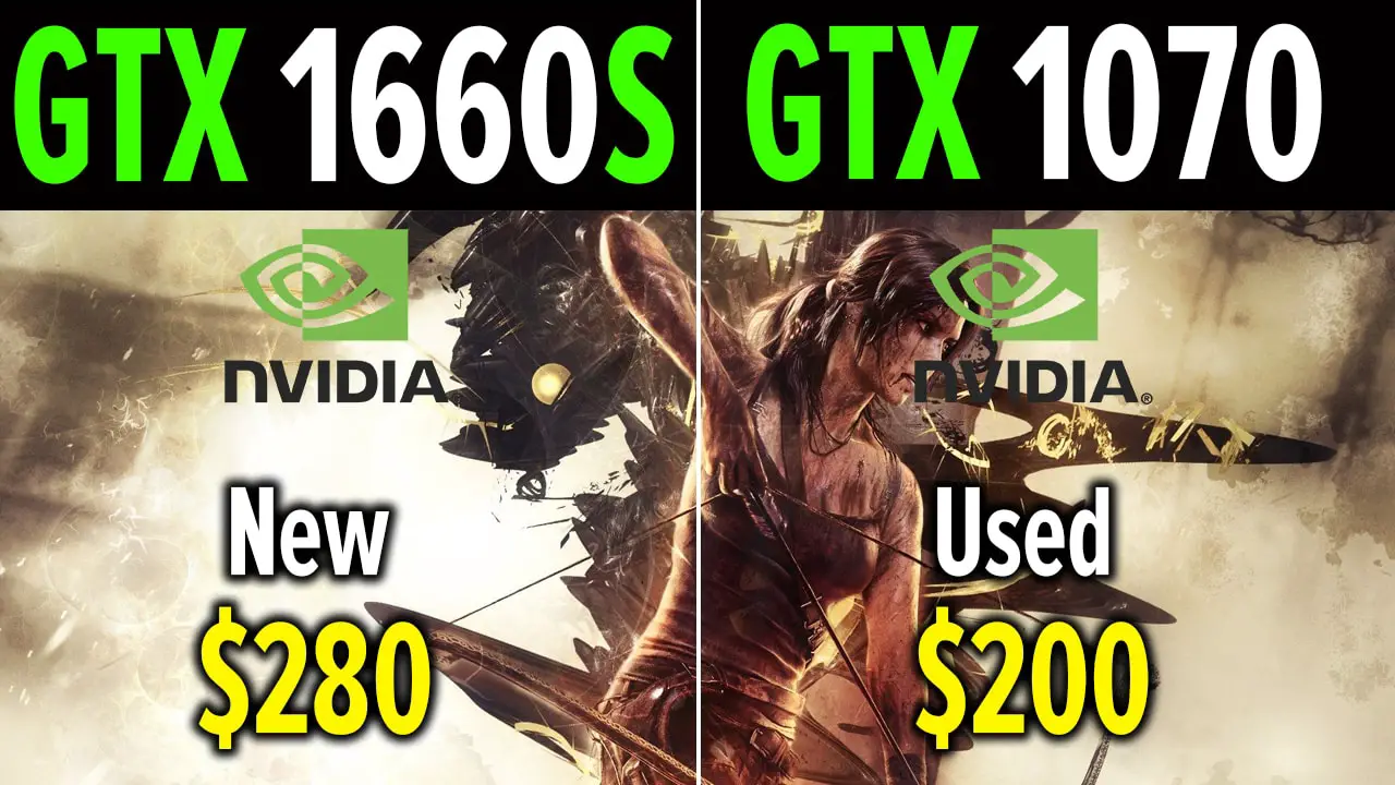 Comparing GTX 1660 Super vs GTX 1070 in games