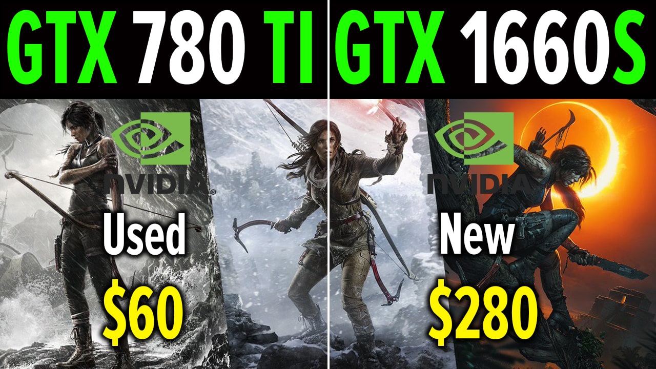 Comparison of GTX 780 TI vs GTX 1660 Super with FX 8350 4.5GHz