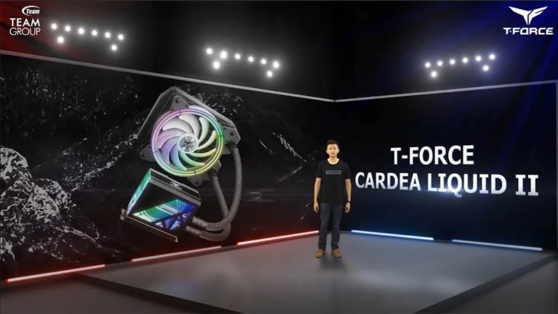 Team Group shows off its Cardea Liquid II SSD, with an all-in-one (AIO) liquid cooling system