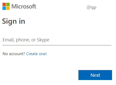 Sign in to Onedrive
