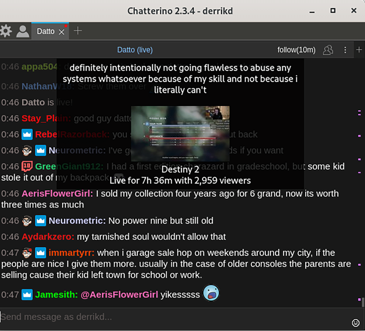 How to Chat on Twitch Streams on Linux Desktop with Chatterino
