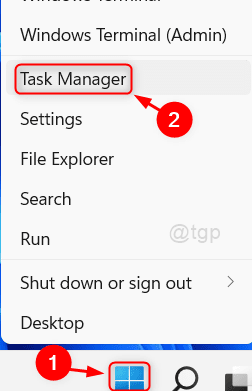 Open Task Manager From Start Button Win11