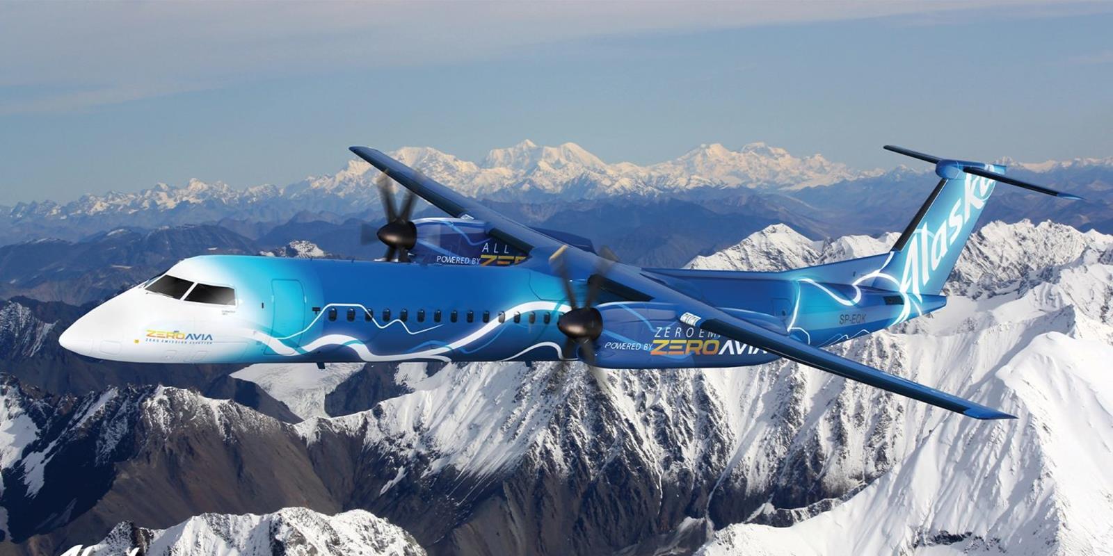 Hydrogen-powered electric plane on Alaska Air and ZeroAvia plans