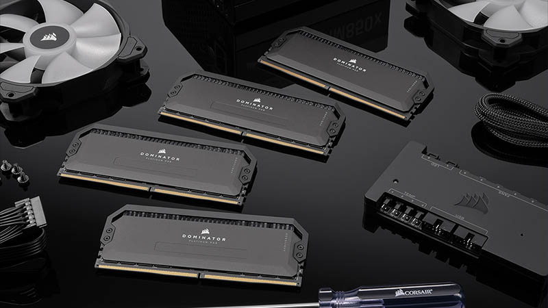 Corsair shows off its Dominator Platinum RGB DDR5 memories