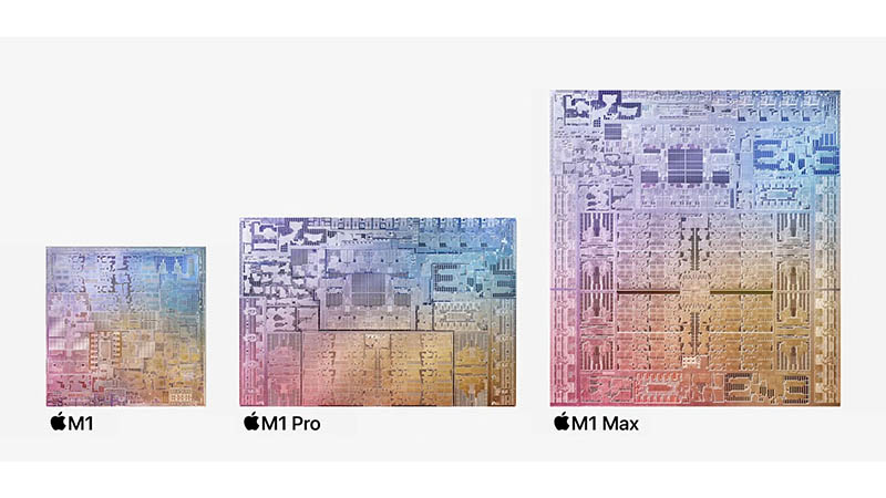 Apple presents its M1 Pro and M1 Max, compares the GPU of the M1 Max with an RTX 3080 Mobile
