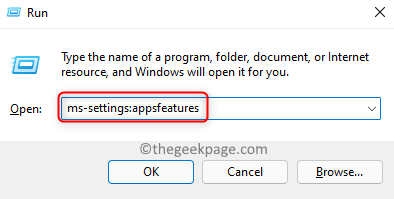 Run Settings Applications Features Min.