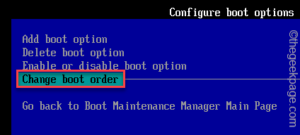 Change minimum boot order