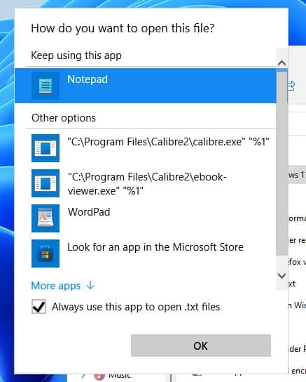 change default programs in Windows 11
