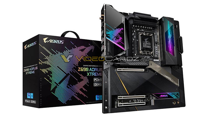 Leaked images of the Z690 AORUS Xtreme, the top-of-the-line model for Alder Lake