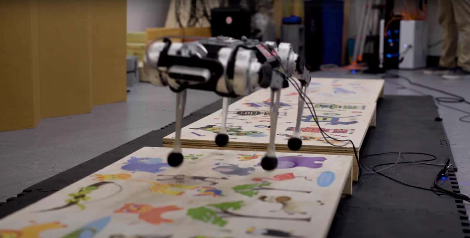 Have a look at the jumping four-legged robot from MIT