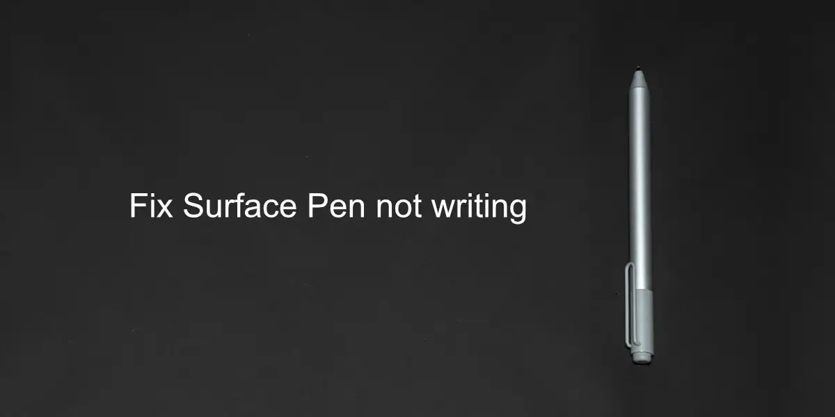 Surface Pen no escribe
