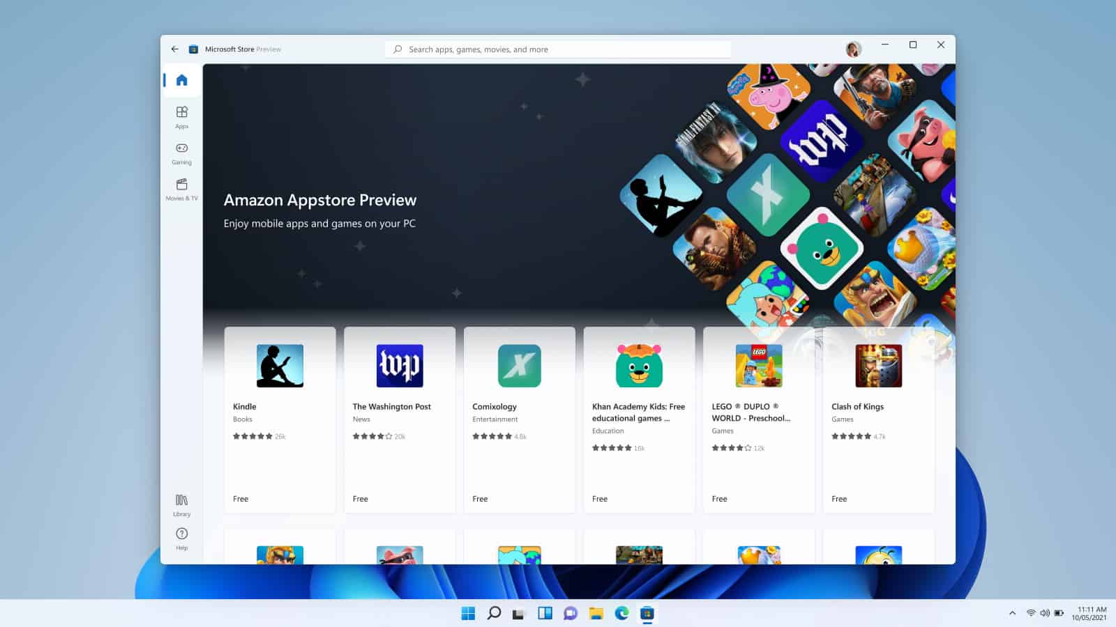 Microsoft implements Android app support in Windows 11 for some Insiders