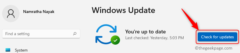 Check for Windows Update Windows 11 min