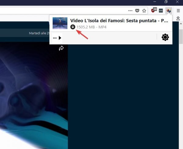 Extensions to download mediaset videos