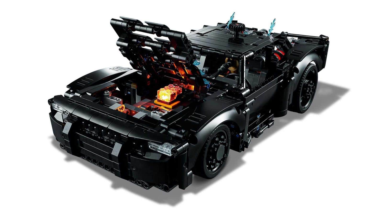 The new LEGO version of the Batmobile.  Take a look at a 1,360-piece set