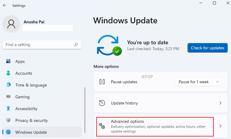 Minimal Windows update