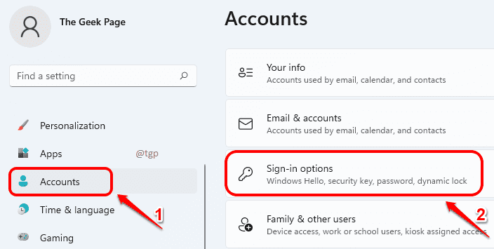 1 Optimized account login options